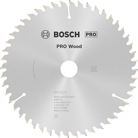 Bosch cirkzb opt 160x20 16x2,6 48t wz