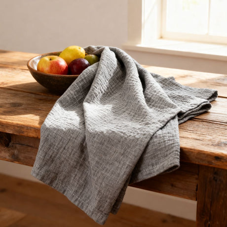 Arti casa servetten grijs - set van 4 stuks - gemaakt van zacht katoen - herbruikbaar en eenvoudig wasbaar - vierkant formaat van 35x35 cm - effen grijs design - geschikt voor dagelijks gebruik