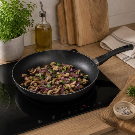 Alpina koekenpan ø28 cm – inductie koekenpan – aluminium pan - pfoa vrij - antiaanbaklaag