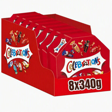 Celebrations chocolade snoep mix - cadeau - uitdeelverpakking - 8x340g