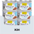 Gimcat 24 x 70 g - shinycat filets in broth tonijn + ansjovis