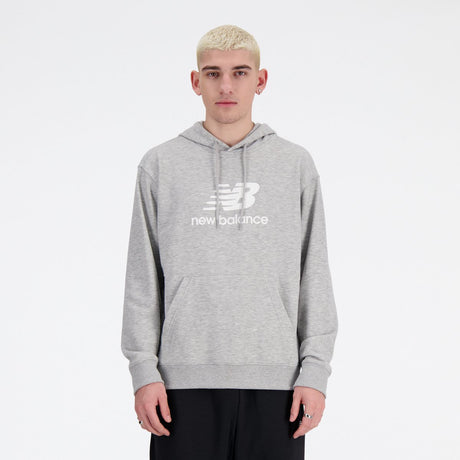 New balance sport essentials fleece logo h heren trui - atletic grey