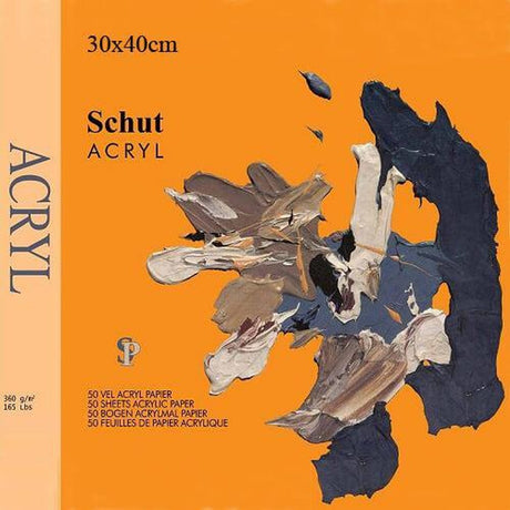 Schut acryl papier 360gram acrylverf blok 30x40