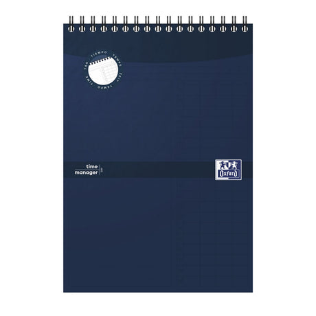 Oxford task manager dagplanner - a5 - 70 vel - met standaard - blauw