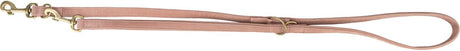 Trixie hondenriem pure verstelbaar leer roze s-m 200x1,5 cm