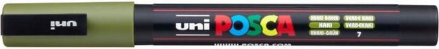 Uni posca pc3m verfmarker kaki - ronde punt tot 1,3 mm