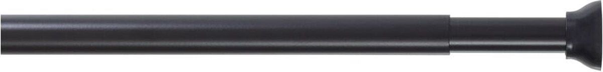 Sealskin - douchegordijnstang - uitschuifbaar - klemstang - 70-115 cm - zwart
