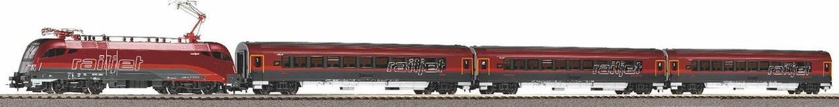 Piko h0 startset - rail jet öbb locomotief + 3 personenrijtuigen (57178)