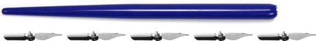Kangaro kroontjespenhouder - blauw - met 5 kroontjes