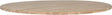Woood tablo tafelblad rond - eiken - onbehandeld - 2,4x120x120
