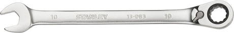 Stanley - fatmax omkeerbare ringsteeksleutel met ratel 10mm - steeksleutel - sleutelgereedschap - 1 stuk(s)