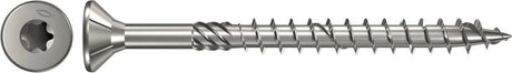 Fischer spaanplaatschroef 5x60mm - platkop - rvs a4 - deeldraad - t20 - 40566 (per 200 stuks)