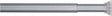 Sealskin douchegordijnstang - klemstang - aluminium - 110-185 cm - mat aluminium