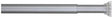 Sealskin douchegordijnstang - klemstang - aluminium - 155-255 cm - mat aluminium