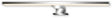 B.k.licht dun - led spiegelverlichting - warm wit licht - spiegellamp - klembaar of schroefbaar - chroom - 50x10.5x4 cm