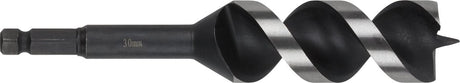 Wolfcraft - 30mm slangenboor voor houtbalken - 165mm - zeskantschacht houtboor - hex - boor voor hout - 7140000