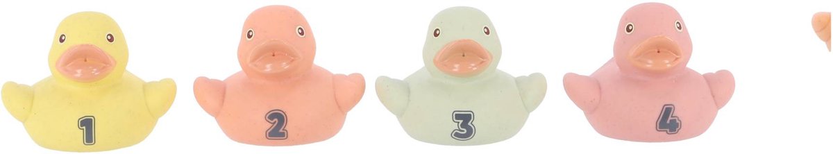 Jipy - badeendjes - set van 8 delige bioplastic