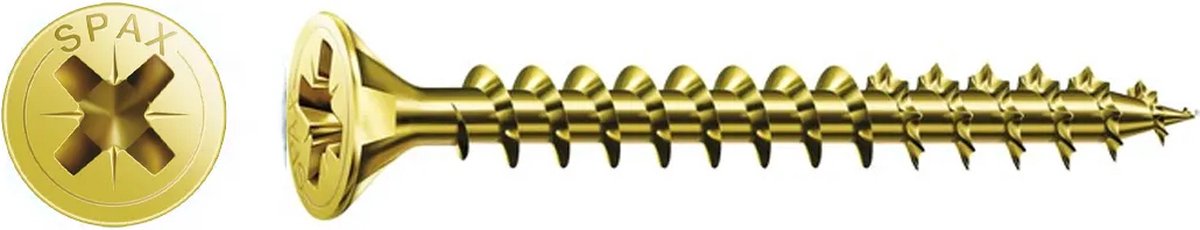 Spax houtschroef 3.5x20mm - philips z2 - 100 stuks