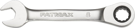 Stanley - fatmax stubby ringsteeksleutel met ratel 8mm - steeksleutel - sleutelgereedschap - 1 stuk(s)