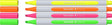 Schneider schrijfwaren schneider markeerstift tekstmarker - shine-up - etui 4 stuks - assorti kleuren - s-112094