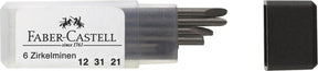 Faber-castell faber castell potloodstiftjes voor passer - koker a 6 st.