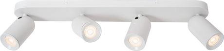 Lucide punch - plafondspot (plafondlamp) - 4xgu10 (mr16) - wit