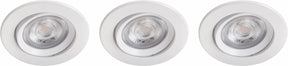 Philips led philips sparkle inbouwspot - 3-lichts - wit