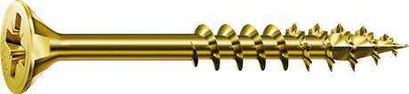 Spax universele schroef, 4 x 60 mm, 90 stuks, deeldraad, verzonken kop, kruiskop z2, 4cut, yellox - 8000000287442