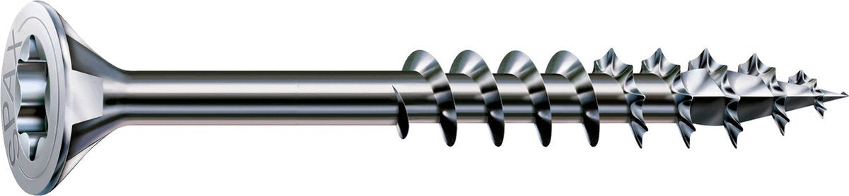 Spax universele schroef, 6 x 140 mm, 90 st, deeldraad, verzonken kop, t-star plus t30, 4cut, wirox - 8000000288401
