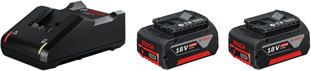 Bosch professional gba 18v gereedschapsaccu en lader - 2x gba 18v 4.0 ah accu - gal 18v-40 lader