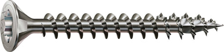 Spax roestvaststalen schroef, 3,5 x 25 mm, 180 stuks, voldraad, verzonken kop, t-star plus t15, 4cut, roestvast staal a2 - 8000000287107
