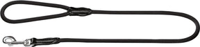 Hunter looplijn freestyle nylon rond zwart - hondenriem - 110x1 cm