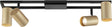 Brilliant salor - plafondlamp - gu10 4x5w - 350lm - 3000k - dimbaar - zwart goud