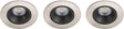 Philips led philips abrosa inbouwspot - 3-lichts - nikkel