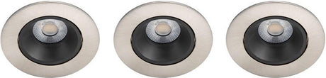 Philips led philips abrosa inbouwspot - 3-lichts - nikkel