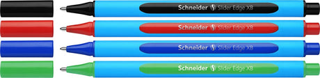 Schneider schrijfwaren schneider balpen - slider edge - 4 stuks - basic kleuren - s-152273