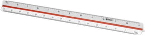 Westcott schaalstok - 30cm - schaal 1:2,5 5 10 20 50 100 - ac-e10164
