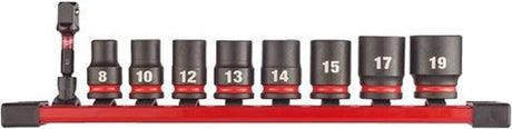 Milwaukee accessoires 3 8 | slagdopsleutel std | set | 9-delig