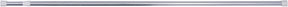 Differnz round douchestang - uitschuifbaar 125 x 220 cm - monteren zonder boren - klemmen tussen wand en plafond - belastbaar tot 40 kg - aluminium - kleur chroom