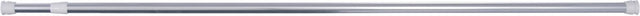 Differnz round douchestang - uitschuifbaar 125 x 220 cm - monteren zonder boren - klemmen tussen wand en plafond - belastbaar tot 40 kg - aluminium - kleur chroom