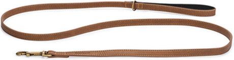 Beeztees balacron ax - hondenriem - kunstleer - bruin - 180x1,5 cm one size
