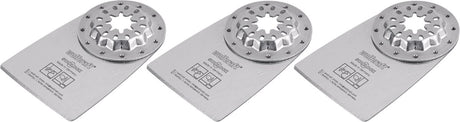 Wolfcraft - 3 multitool schrapers starlock - voor tapijt, vloerbedekking en lijmresten - hcs schrapers 52 mm - 4229100