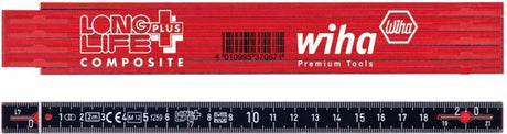 Wiha duimstok longlife® plus composite 2 m metrisch, 10 delen - 37067