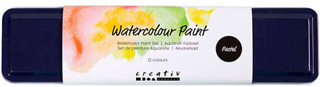 Creativ company aquarel kit pastel colours 12 colour 1 pack