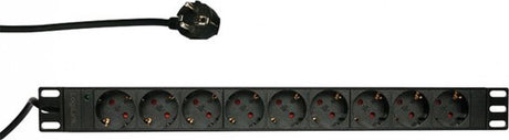 Merkloos sans marque basic 9 voudige stekkerdoos voor 19 inch serverkasten - server kast