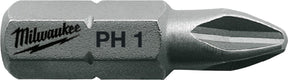 Milwaukee schroefbits ph 1 x 25 mm - 25 stuks - 4932399586