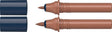 Schneider schrijfwaren schneider stift - twinmarker cartridge - paint-it 040 - bruin 083 - s-ml04010518