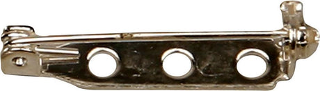 Creativ company brochespeld knutselmateriaal verzilverd 25mm 10 stuks.