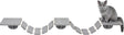 Trixie klim klauterladder wand - kattenspeelgoed - taupe - 150 x 30 cm