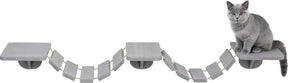 Trixie klim klauterladder wand - kattenspeelgoed - taupe - 150 x 30 cm